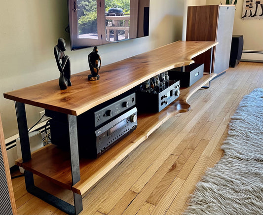 Live Edge Walnut Media Console